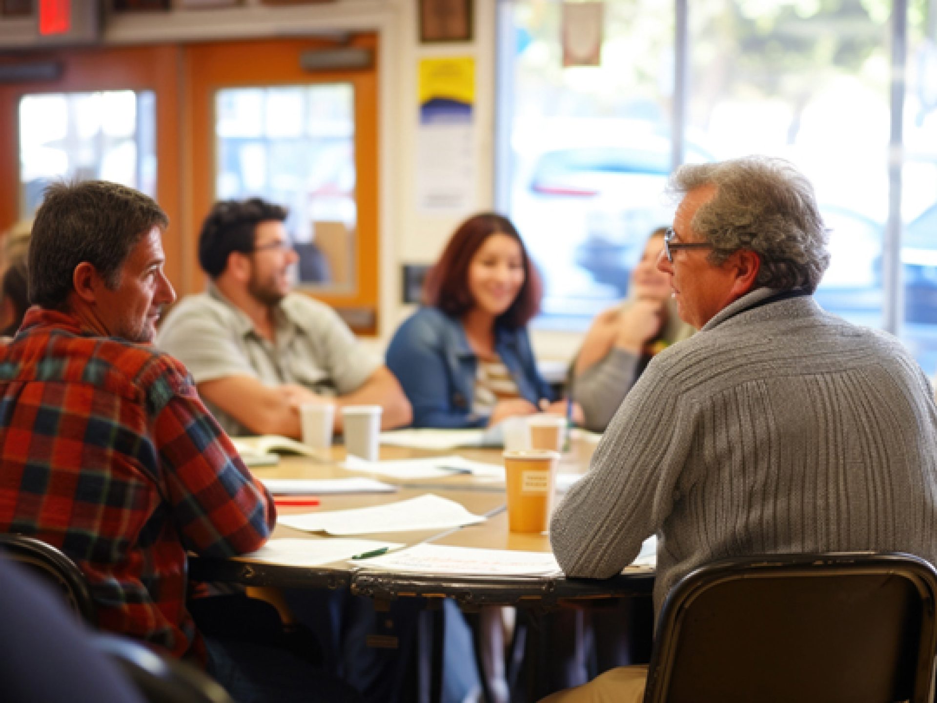 Szene Diskussion Quartier