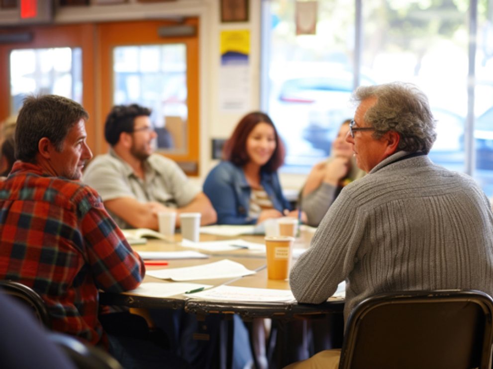 Szene Diskussion Quartier